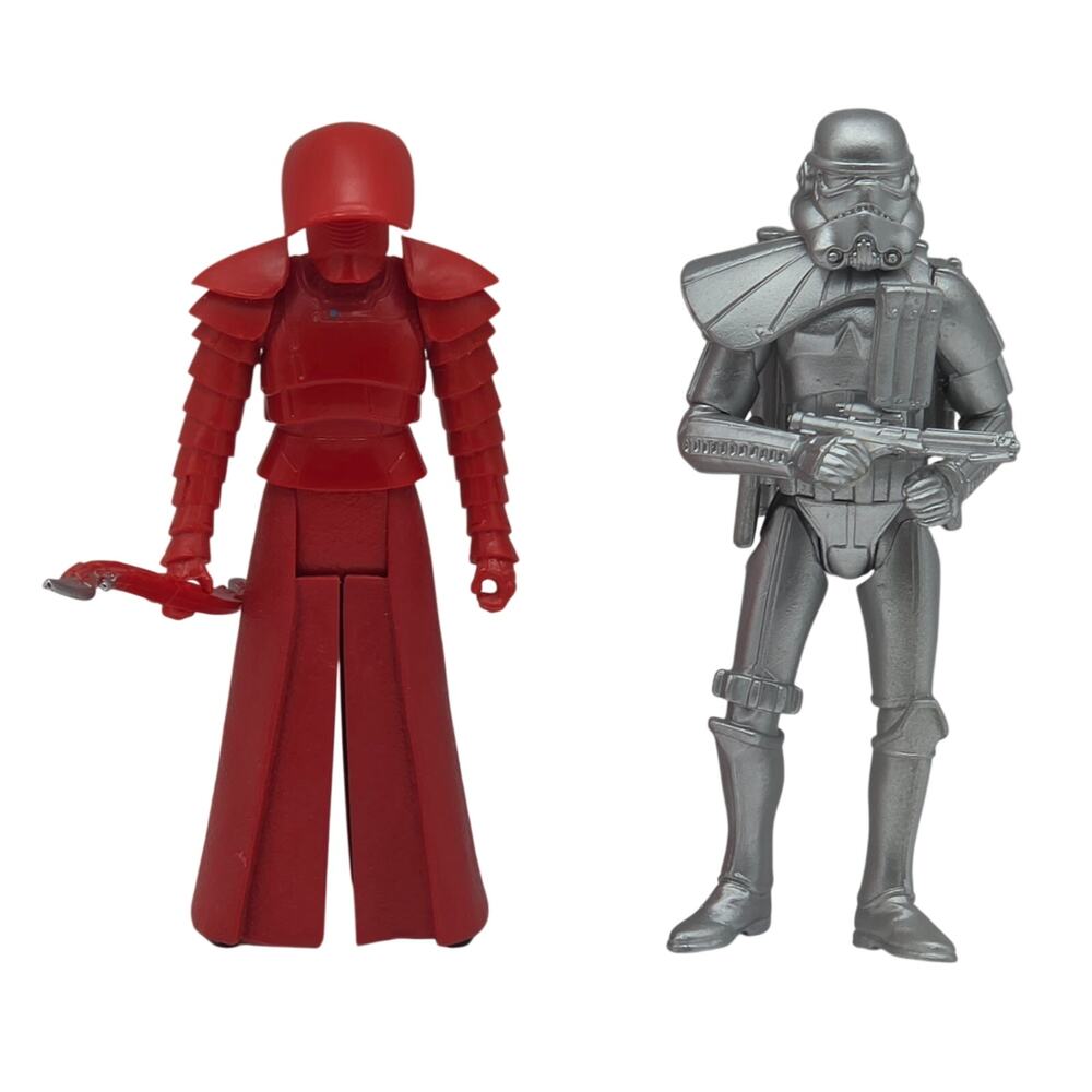 Star Wars Praetorian Guard W/ Double Blade & Silver Ed. Sandtrooper 3.75" Loose